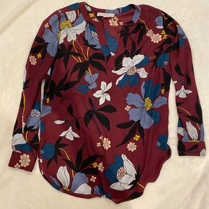 Ann Taylor Loft Floral Blouse